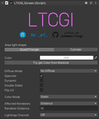 LTCGI_Screen component interface